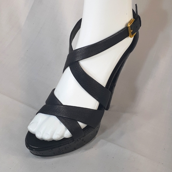 Miu Miu black leather platform heels size 38.5 size 8.5 - Picture 2 of 11